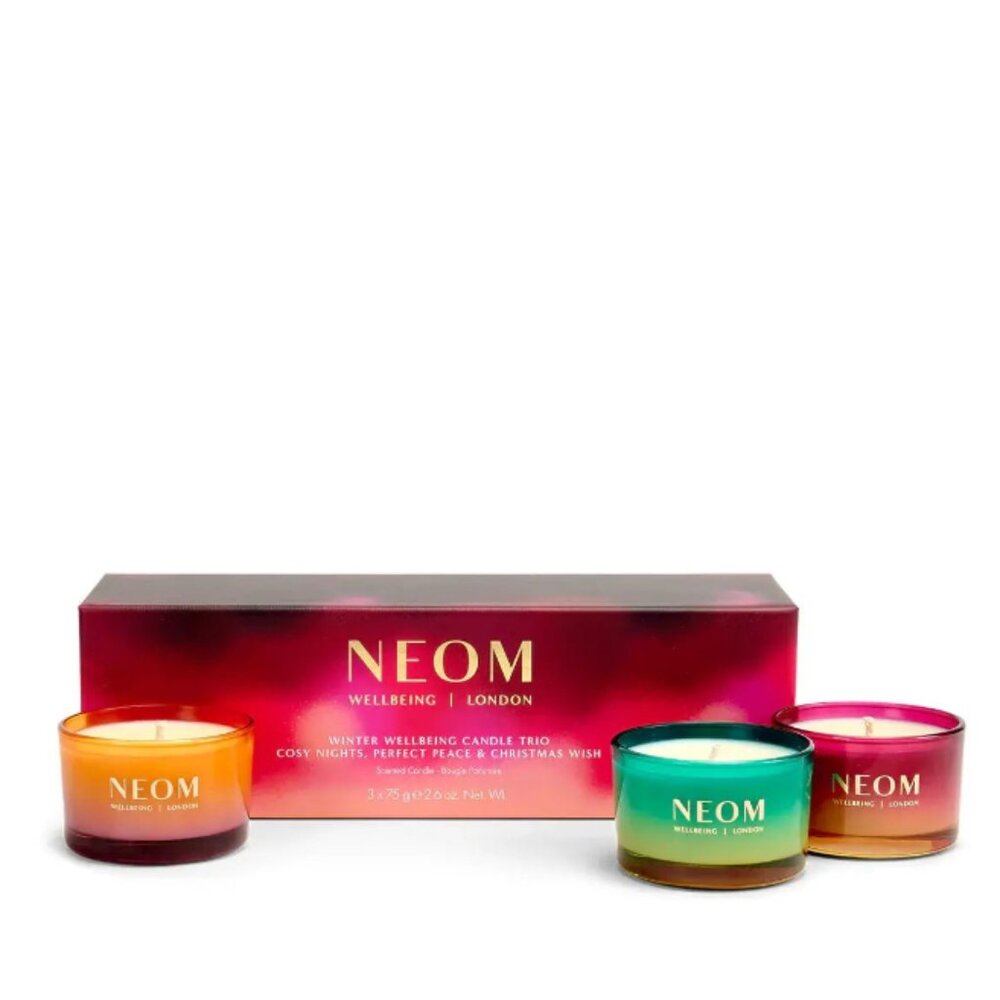 NWT Neom Wellbeing Winter Wellbeing Candle Trio
